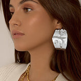 Night Out Abstract Earrings- Silver