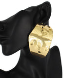 Night Out Abstract Earrings- Gold