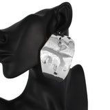 Night Out Abstract Earrings- Silver