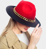 FADED FEDORA-Red