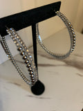 Double the Fun Earrings- Silver