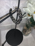 Leather & Links (Black/Silver)