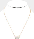 Simplicity Pendant Necklace- Gold Bling