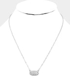 Simplicity Pendant Necklace- Silver Bling