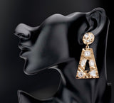 Rocks ‘R’ Us Earrings-Clear Stone