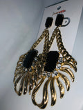 Top Tier - Earrings - Gold