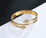 Arrow Cuff Bracelet- Gold