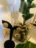 The Boss! Lion Head Earrings