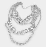 LINK ME NECKLACES-SILVER