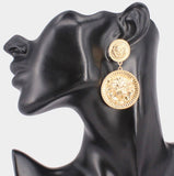 The Boss! Lion Head Earrings