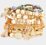 Gold Leaves Bracelets