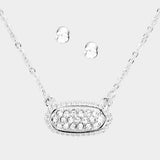 Simplicity Pendant Necklace- Silver Bling