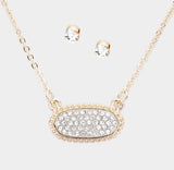 Simplicity Pendant Necklace- Gold Bling