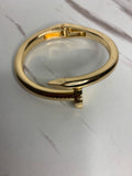 Tough as Nails Cuff Bracelet- Gold