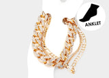 Cuban Link Up Anklet