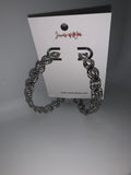 Circle of Life - Hoop Earrings - Silver