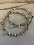 All That Ice Hoops- Earrings-Silver