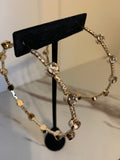 All That Ice Hoop Earrings - Gold