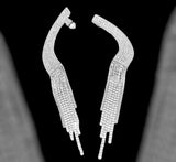 Cuffin’ Szn Earrings- Silver/Bling