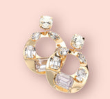 Embellished Clear Stone Earrings