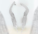 Cuffin’ Szn Earrings- Silver/Bling