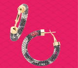 Colorful Leopard Hoops