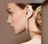 Cuffin’ Szn Earrings- Silver/Bling